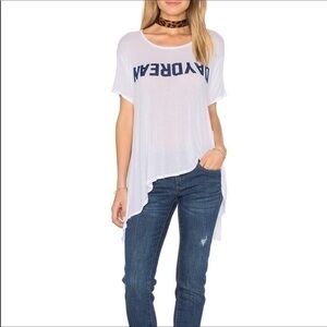 DAYDREAM NATION white daydreamer asymmetrical tee